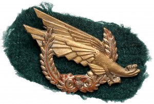 PSZnZ, Badge, 1st Rifle Brigade - Collins London - Miniature version for veterans after 1948