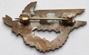 PSZnZ, Badge, 1st Rifle Brigade - Collins London - Miniature version for veterans after 1948