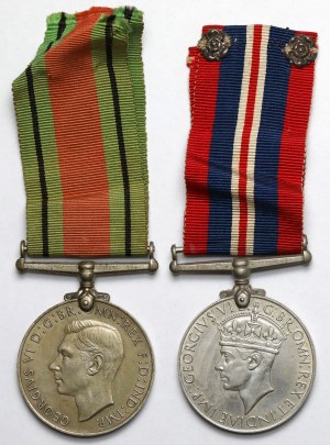 UK, The Defence Medal and War Medal - set (2pcs)