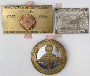 Commemorative placards 1935-1937 - set (3pcs)
