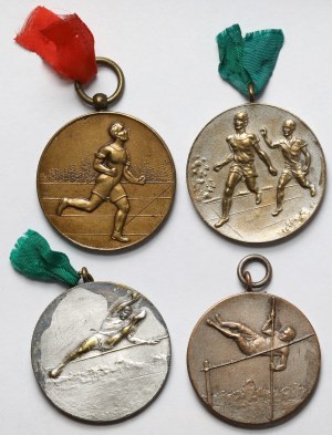 Sports Medals 1929 and undated - set (4pcs)