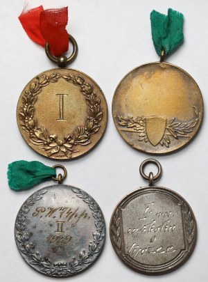 Sports Medals 1929 and undated - set (4pcs)