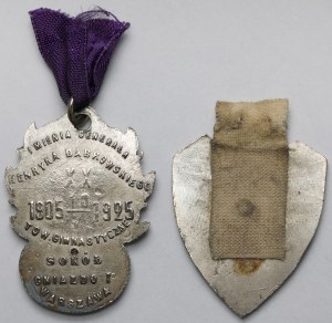 Sokol Gymnastic Society, Commemorative tokens 1925-1929 - set (2pcs)