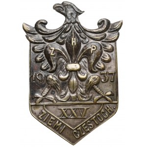 Związek Harcerstwa Polskiego, Odznaka okolicznościowa 1937 - XXV Ziemi Częstoch.