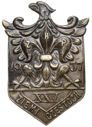 Association scoute polonaise, badge occasionnel 1937 - XXV Czestochowa Land.