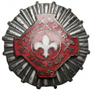 Association scoute polonaise, pin's du 25e anniversaire, Zagłębie Dąbrowskie 1935