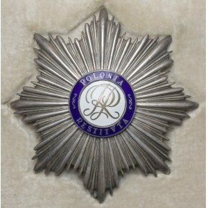 II RP, Gwiazda Orderu Odrodzenia Polski - Gontarczyk w SREBRZE - w pudełku