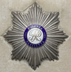 II RP, Gwiazda Orderu Odrodzenia Polski - Gontarczyk w SREBRZE - w pudełku