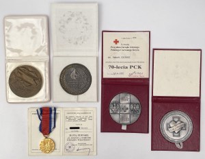 Polish Red Cross, Medals and Decoration - one person each - set (5pcs)
