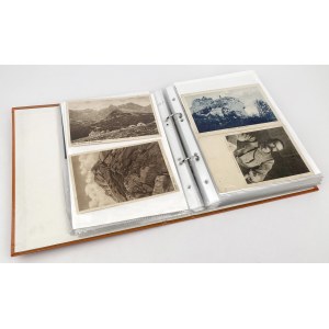 Album z pocztówkami II RP / PRL