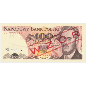 100 zł 1979 - WZÓR - EU 0000000 - No.2633