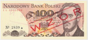 100 zloty 1979 - MODÈLE - EU 0000000 - No.2839