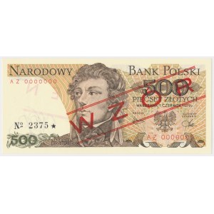 500 zł 1979 - WZÓR - AZ 0000000 - No.2375