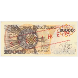 20.000 zł 1989 - WZÓR - A 0000000 - No.1736