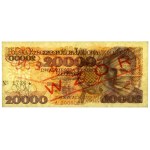 20.000 zł 1989 - WZÓR - A 0000000 - No.1736