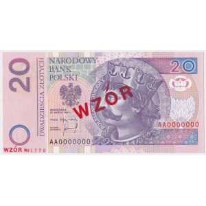 20 zł 1994 - AA - 0000000 - WZÓR Nr 1770