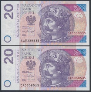 20 PLN 2016 - CA - 5339335 et 5358535 - radar (2pcs)