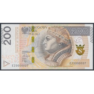 200 zł 2021 - EZ - 0000027 - niski numer dwucyfrowy