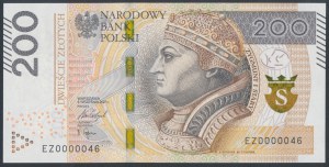 PLN 200 2021 - EZ - 0000046 - low 2-digit number