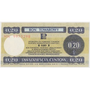 PEWEX 20 centów 1979 - HN - mały
