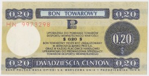 PEWEX 20 centów 1979 - HN - mały