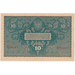 10 marek 1919 Sierpień - II Serja F (Mił.25a)