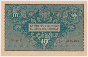 10 mkp 1919 August - II Serja F (Mił.25a)