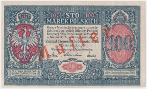 MUSTER General 100 mkp 1916 - avers seul