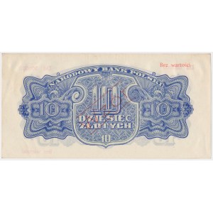 10 złotych 1944 ...owe - WZÓR - Dd 000000 - RZADKI