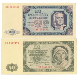 20 i 50 zł 1948 - zestaw (2szt)