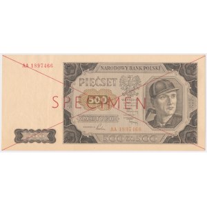 500 złotych 1948 - SPECIMEN - AA