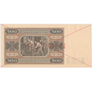 500 złotych 1948 - SPECIMEN - AA