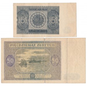 5 i 50 zł 1946 - zestaw (2szt)