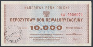 Depozytowy Bon Rewaloryzacyjny, 10.000 zł