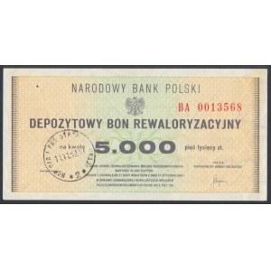 Depozytowy Bon Rewaloryzacyjny, 5.000 zł