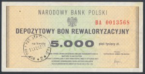 Depozytowy Bon Rewaloryzacyjny, 5.000 zł