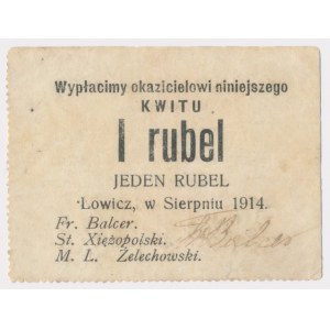 Łowicz, 1 rubel 1914