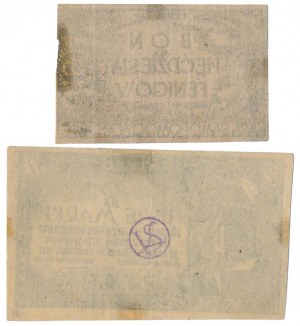 Woldenberg, Oflag II C, 50 fenig et 2 marques 1944 - set (2pcs)