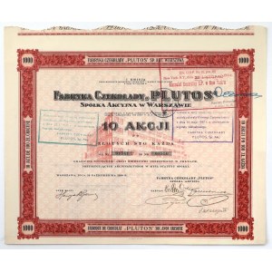 Fabryka Czekolady PLUTOS, Em.1, 10x 100 zł 1926