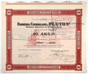 Fabryka Czekolady PLUTOS, Em.1, 10x 100 zł 1926