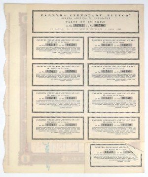 Fabryka Czekolady PLUTOS, Em.1, 10x 100 zł 1926