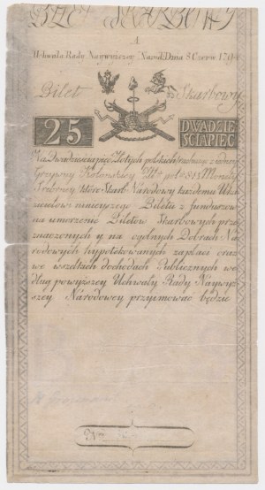 25 zloty 1794 - A - PIETER DE VRIE[S] & COMP-.