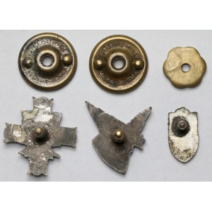 PSZnZ, Miniatury Odznak - 3 Dywizja Strzelców Karpackich, 9 Boloński Batalion Strzelców Karpackich i 2 Korpus Polski - zestaw (3szt)