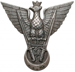 PSZnZ, TOBRUK Badge of the Independent Carpathian Rifle Brigade [1776] - in SILVER