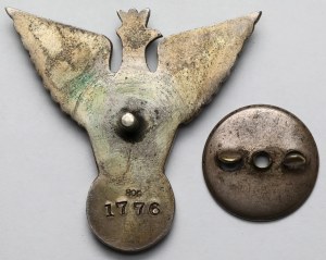PSZnZ, TOBRUK Badge of the Independent Carpathian Rifle Brigade [1776] - in SILVER