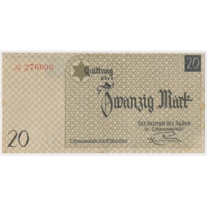 Getto w Łodzi, 20 marek 1940 - podwójne podkreślenie w No.