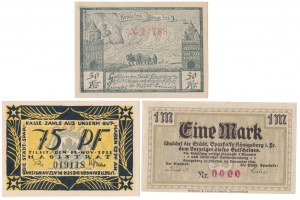 Königsberg et Tilsit - y compris avec le NUMÉRO 0000 - set (3pcs)
