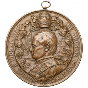 Medal Cud nad Wisłą / papież Pius XI 1930 r. (Koźbielewski)