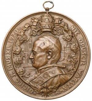 Médaille Pape Pie XI 1930 - Miracle de la Vistule