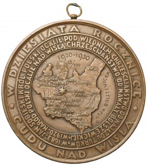 Médaille Pape Pie XI 1930 - Miracle de la Vistule